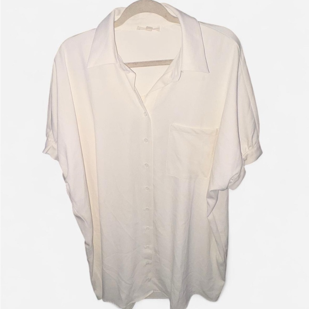 Entro Cream Casual Button Down Shirt